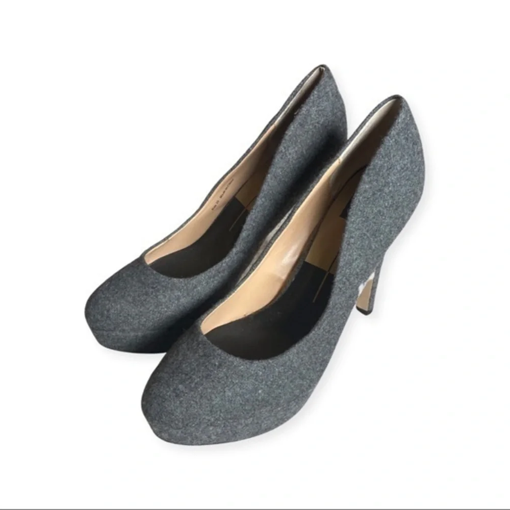 dolce vita gray flannel platform heels